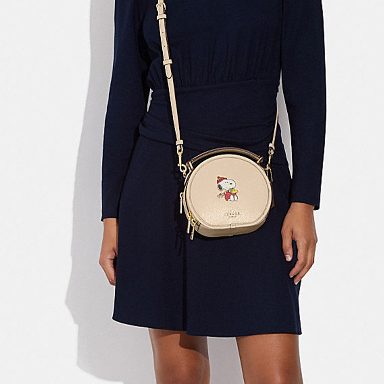 Сумка женская COACH Peanuts Snoopy Canteen, ecru