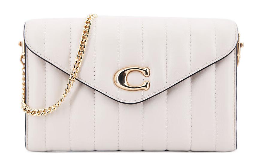 Сумка женская COACH Tammie розово-белая