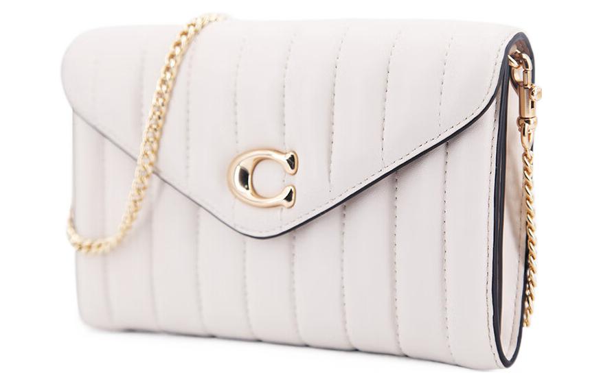 Сумка женская COACH Tammie розово-белая