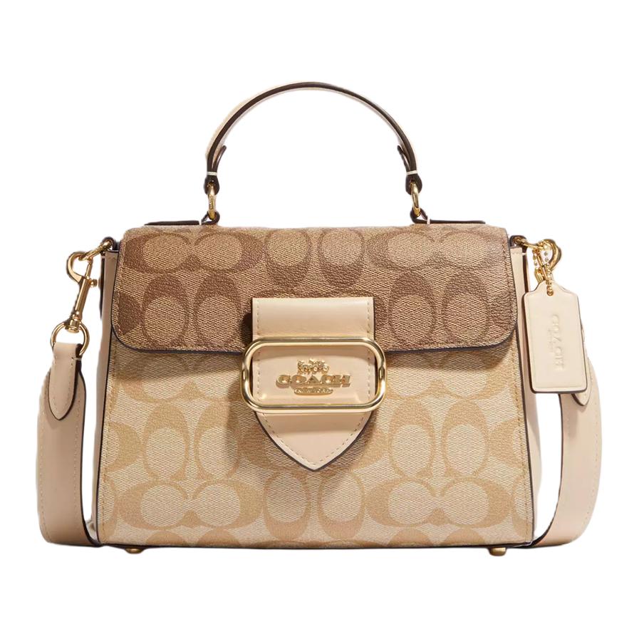 Сумка женская COACH Morgan 21 beige-brown, Basic Set (Bag+Dust Bag) EU