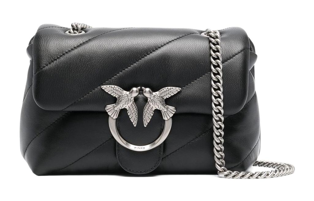 Сумка женская PINKO Puff черная, Basic Set (Bag+Dust Bag) EU