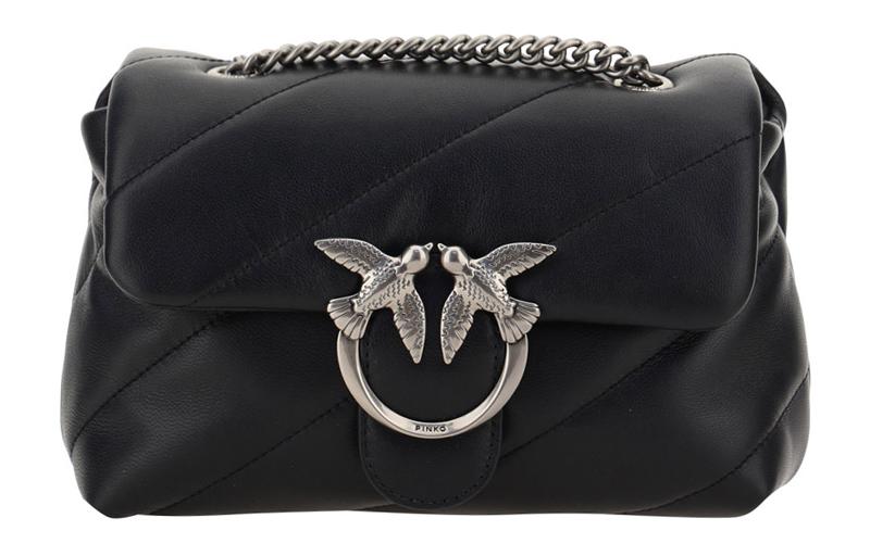 Сумка женская PINKO Puff черная, Basic Set (Bag+Dust Bag) EU