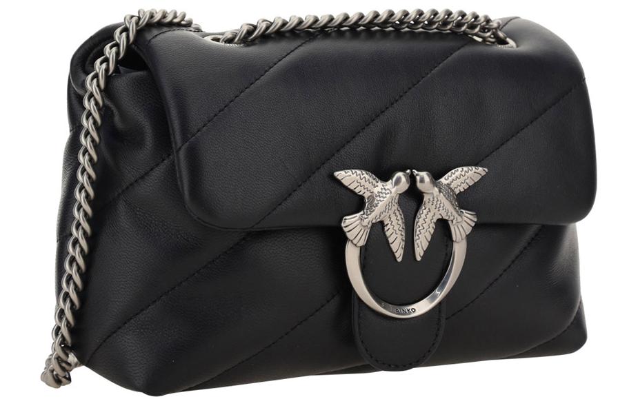 Сумка женская PINKO Puff черная, Basic Set (Bag+Dust Bag) EU