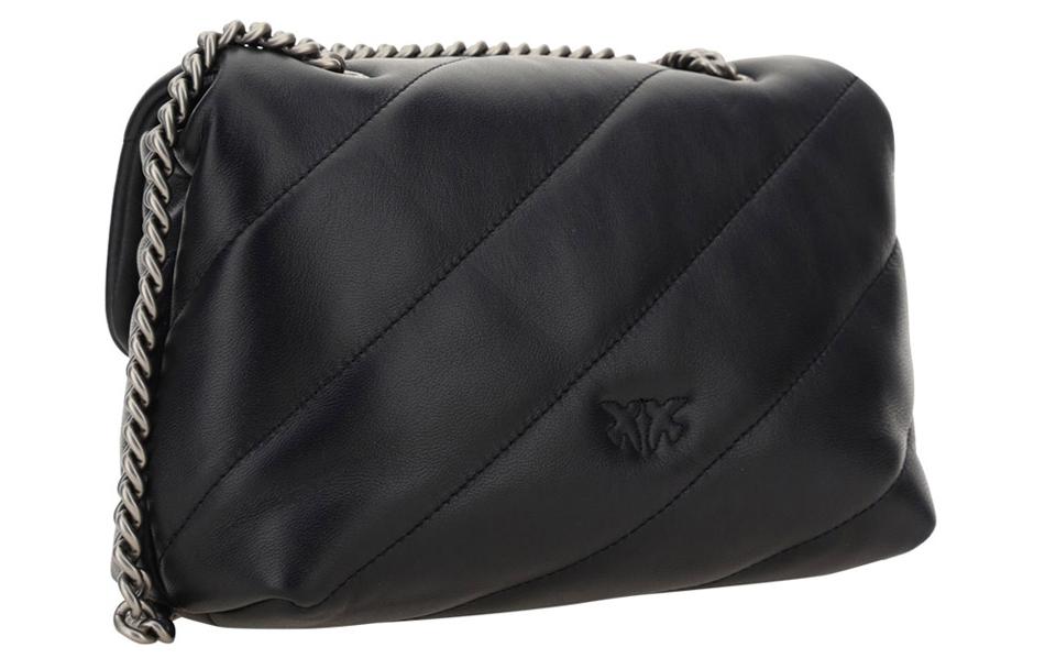 Сумка женская PINKO Puff черная, Basic Set (Bag+Dust Bag) EU