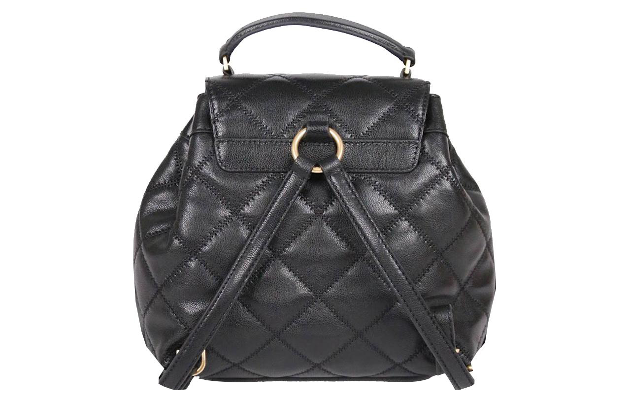 Рюкзак женский TORY BURCH Trumpets черный с золотыми деталями