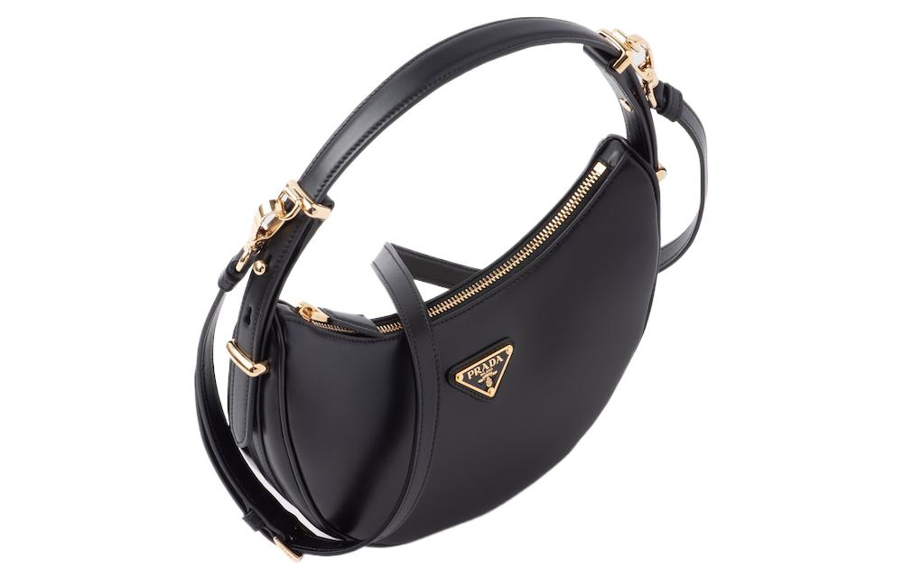 Плечевая сумка женская PRADA Arqué черная