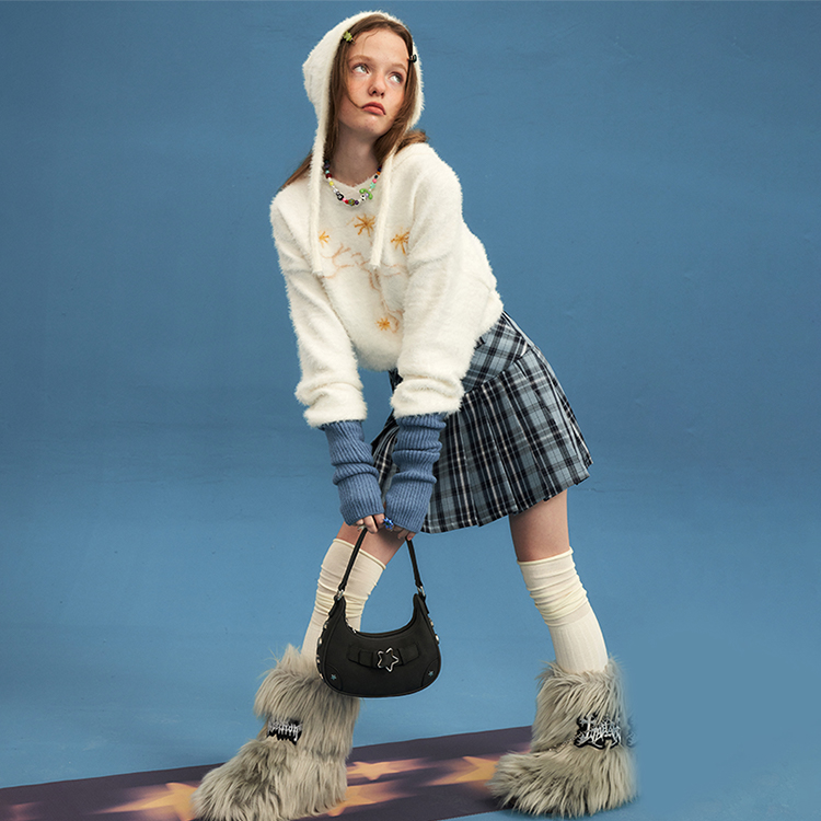 Плечевая сумка женская VANWALK V2573 разноцветная, moon white