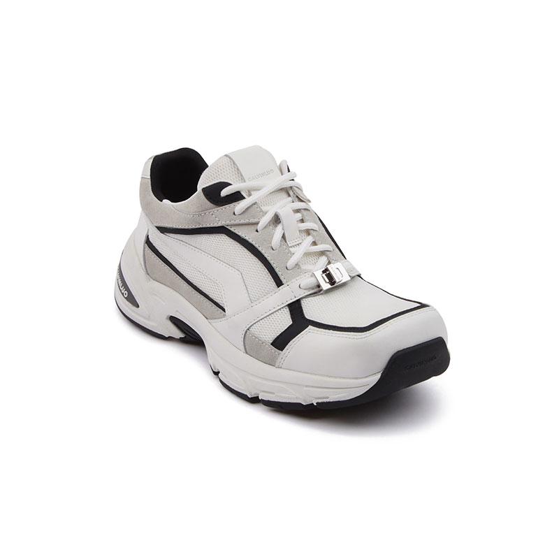 Кроссовки унисекс CALVIN LUO CWF3WSB035 белый/коричневый/зеленый/черный, 39 EU