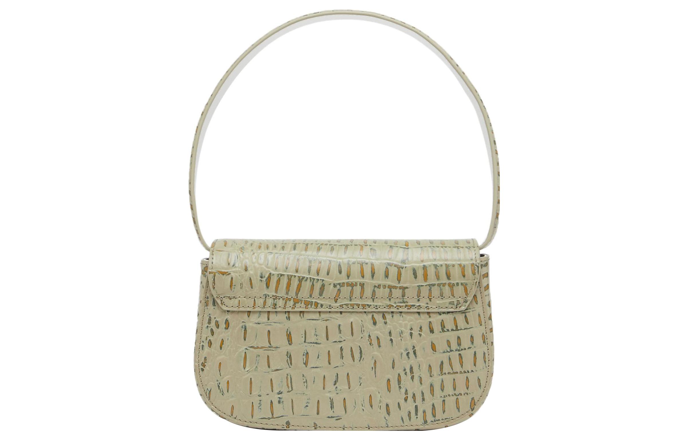 Сумка женская DIESEL 1DR Bag армейского зеленого цвета