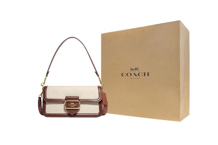 Сумка женская COACH Morgan 27 коричневая