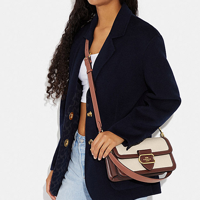 Сумка женская COACH Morgan 27 коричневая