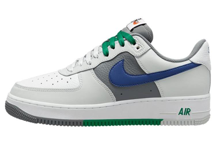 Кеды мужские Nike Air Force 1 Low '07 LV8 Split light silver deep royal blue