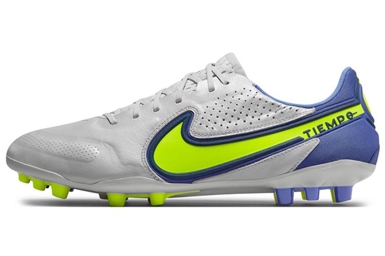 Футбольные бутсы мужские Nike Legend 9 Elite Ag серые, голубые, черные, 40 EU