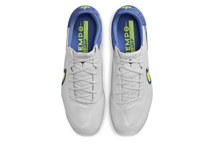 Футбольные бутсы мужские Nike Legend 9 Elite Ag серые, голубые, черные, 40 EU