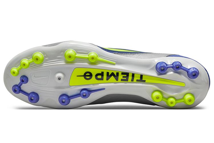 Футбольные бутсы мужские Nike Legend 9 Elite Ag серые, голубые, черные, 40 EU