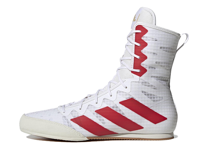 Боксерские ботинки Adidas Box Hog 4 белые с красным, 38 EU