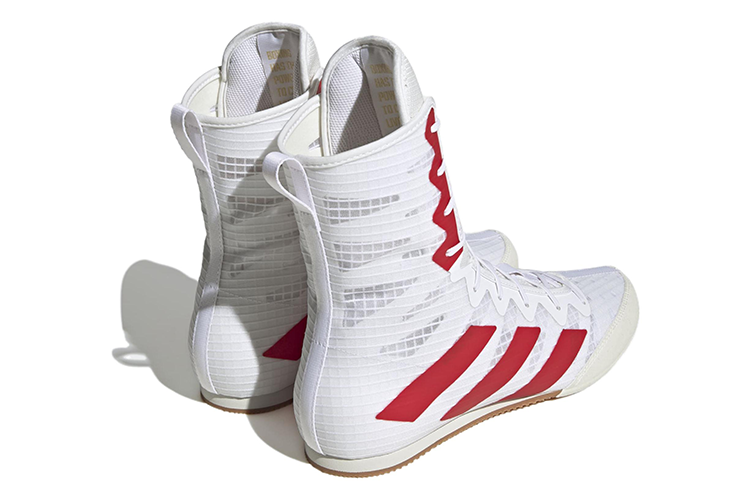 Боксерские ботинки Adidas Box Hog 4 белые с красным, 38 EU