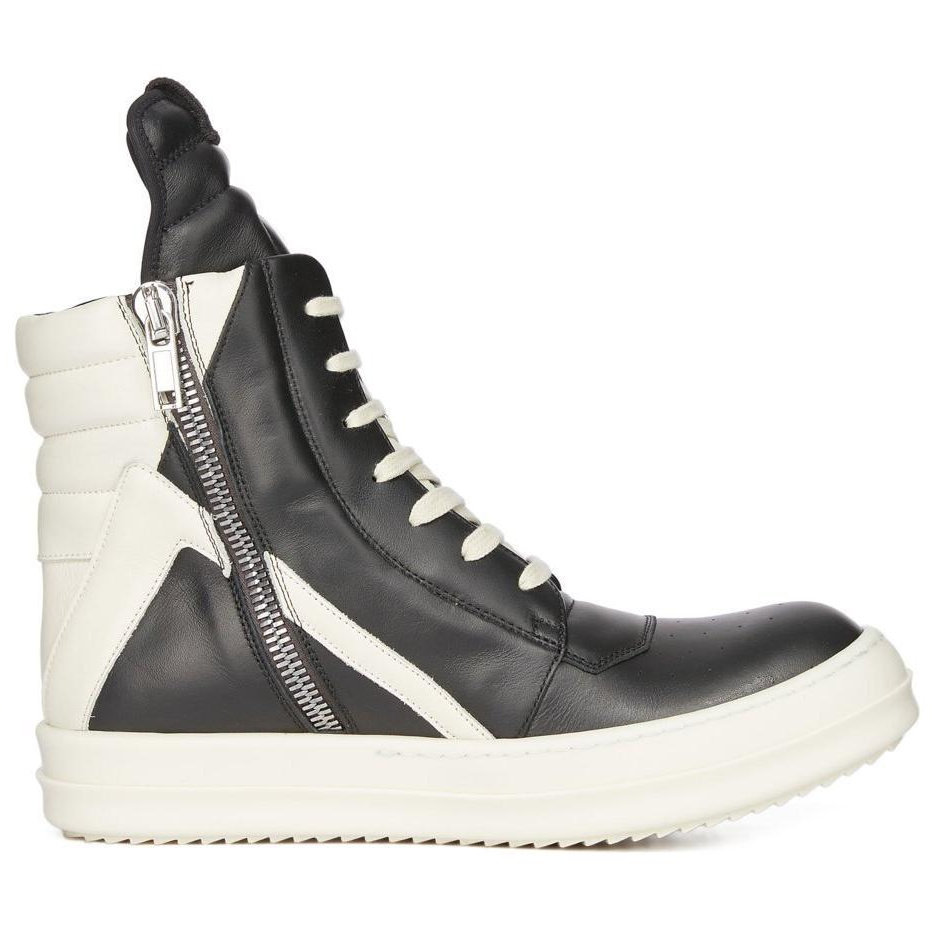 Кроссовки мужские RICK OWENS Geobasket черные-белые, 44 EU