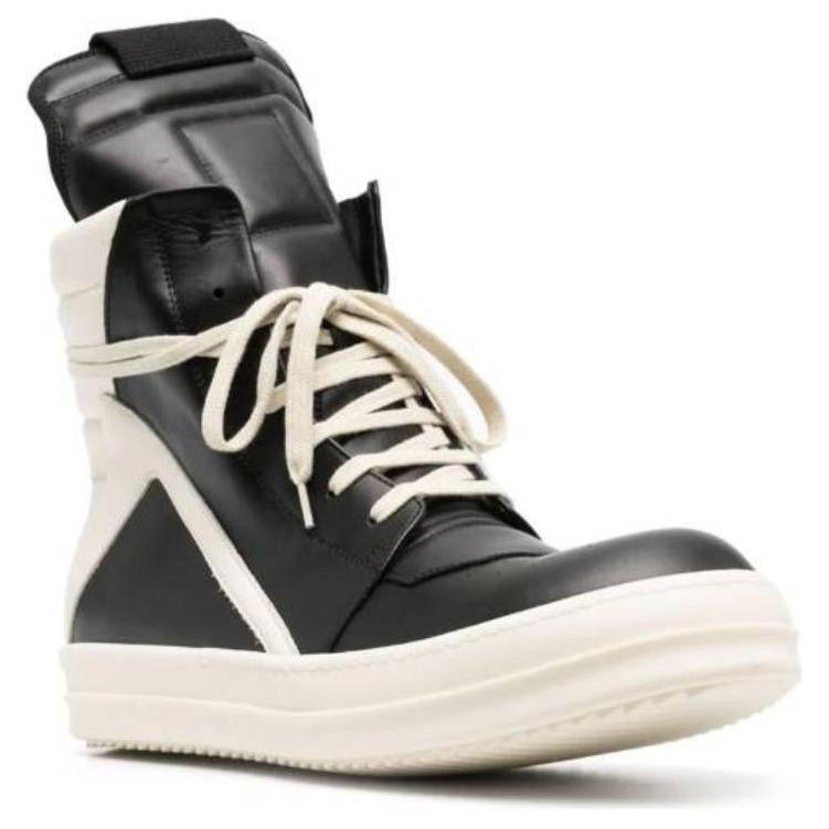 Кроссовки мужские RICK OWENS Geobasket черные-белые, 44 EU