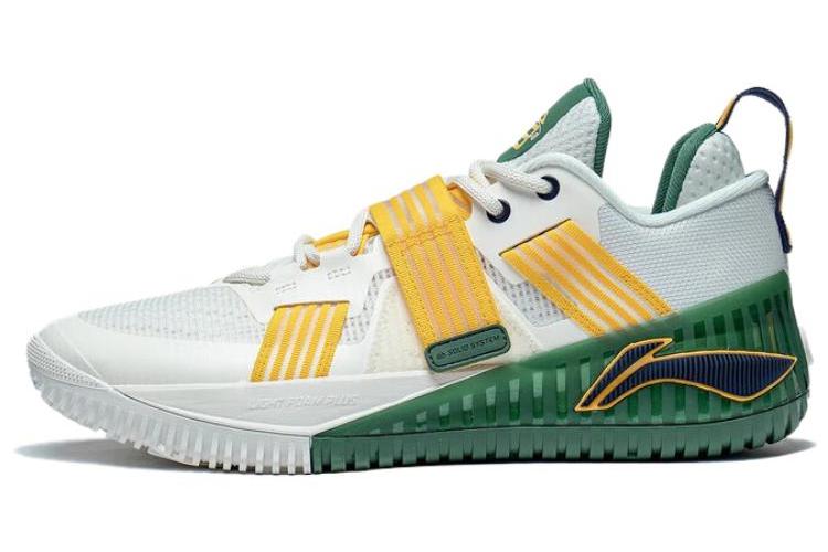 Кроссовки мужские LiNing Rage Shock Absorbers белые и желтые