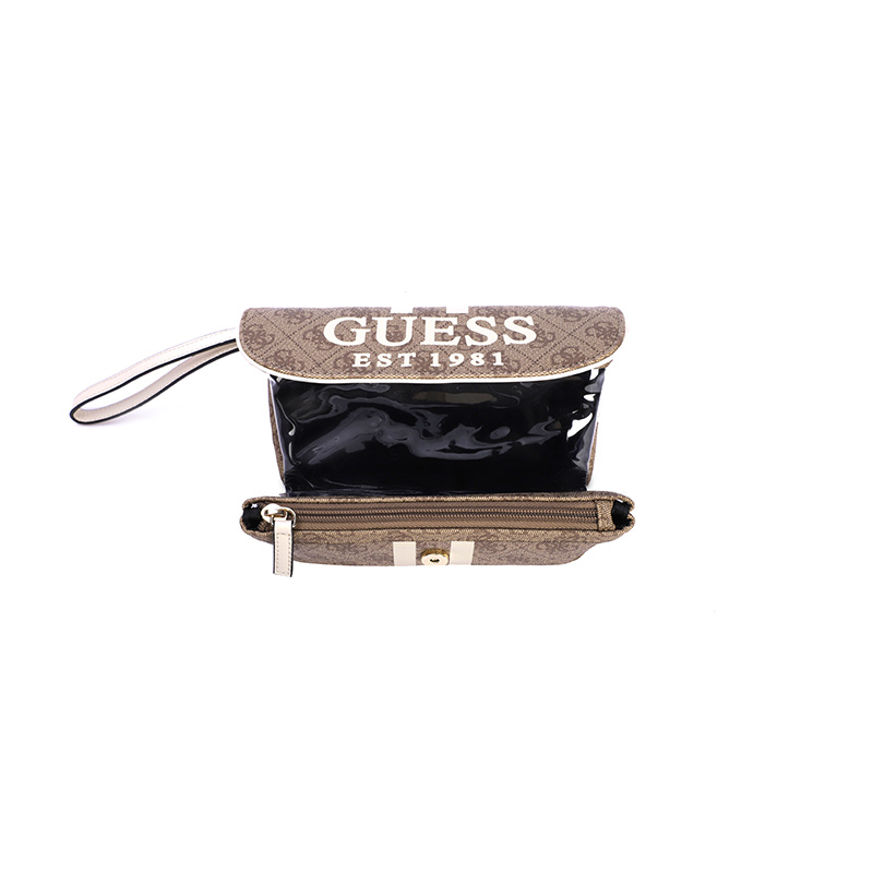 Клатч женский GUESS GSPB8962064LAT черный/латте