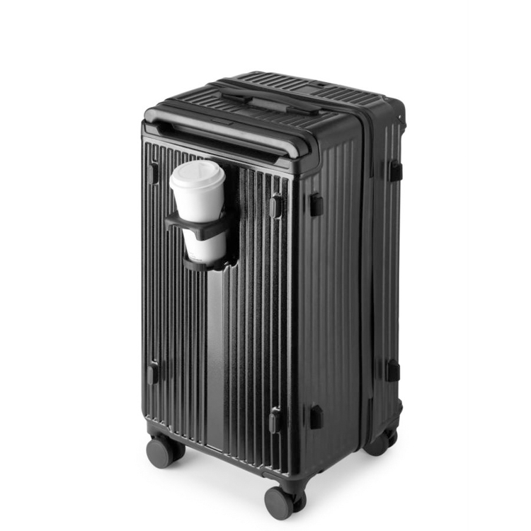 Комплект чемоданов унисекс Pepsi PS319 черно-белый, 20 Inches with Slight Expansion ≈ Regular 22 Inches (Carry-on) EU