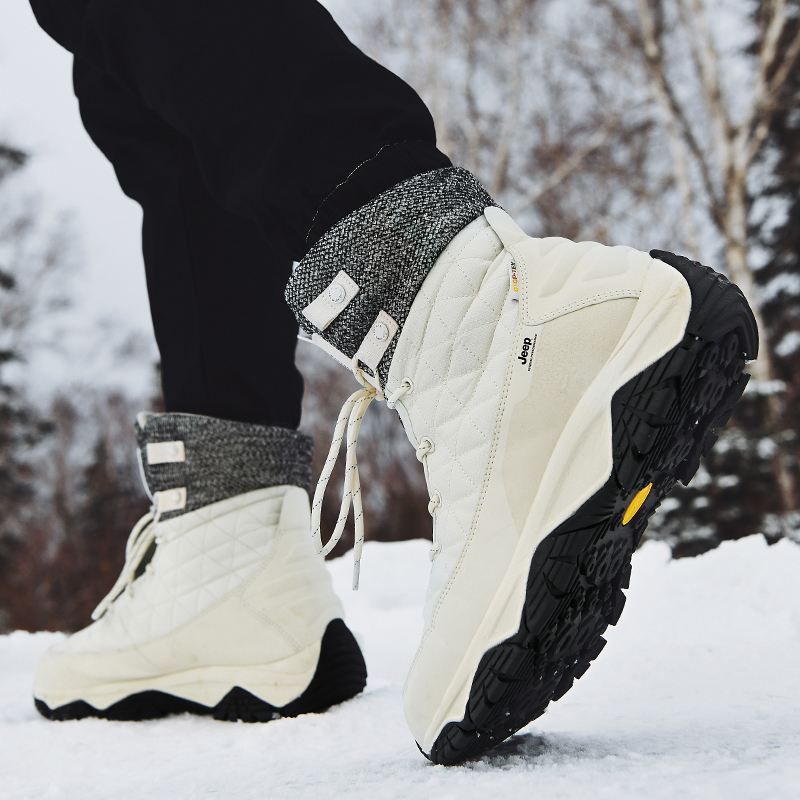 Сноубутсы унисекс Jeep Short Snow Boots белые, 37 EU