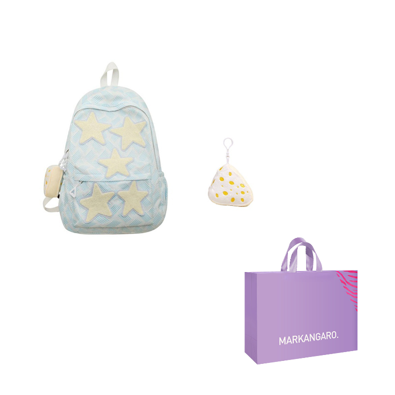 Рюкзак женский MARKANGARO MK-DWBA1350, blue + cheese bear