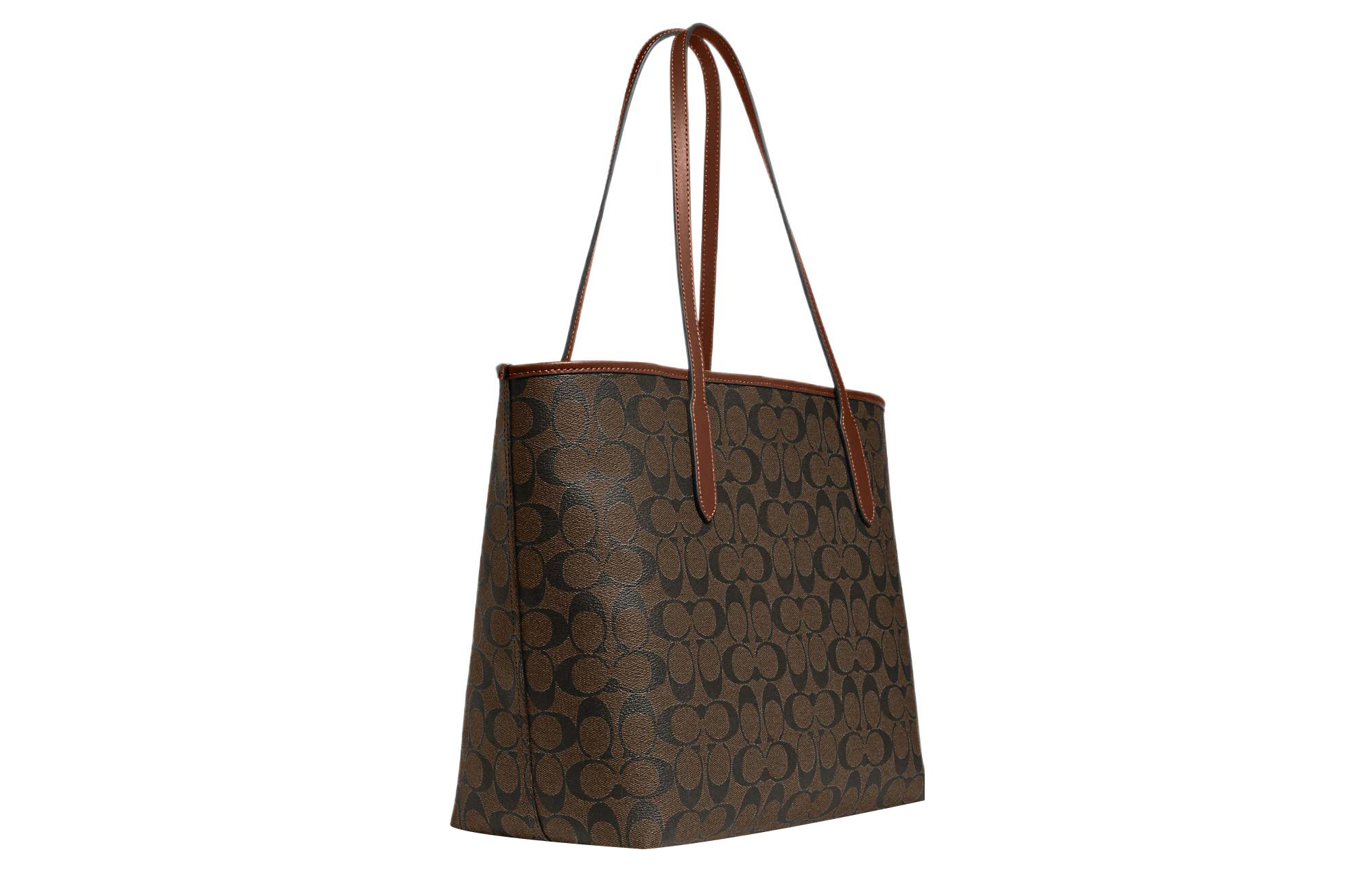 Сумка женская COACH 5696-IMW6S коричневая и красная, Basic Set (Bag+Dust Bag) EU