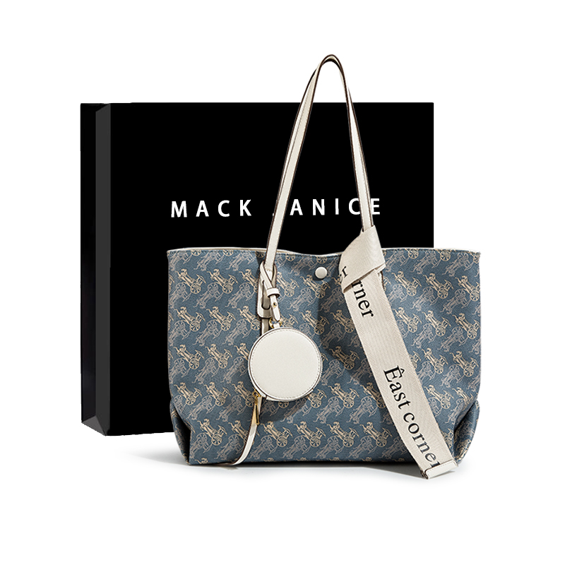 Сумка MACKJANICE HD-7014/WS-L9212 Avocado Green, cart & blue & white