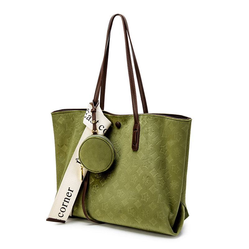 Сумка MACKJANICE HD-7014/WS-L9212 Avocado Green, cart & blue & white