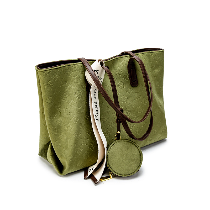 Сумка MACKJANICE HD-7014/WS-L9212 Avocado Green, cart & blue & white