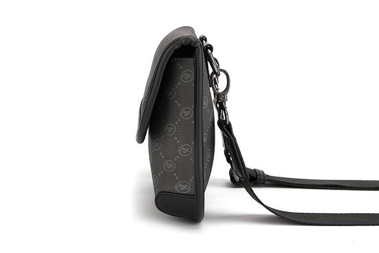 Сумка мужская FAIRWHALE 662228044090311 черная, экрю, коричневая