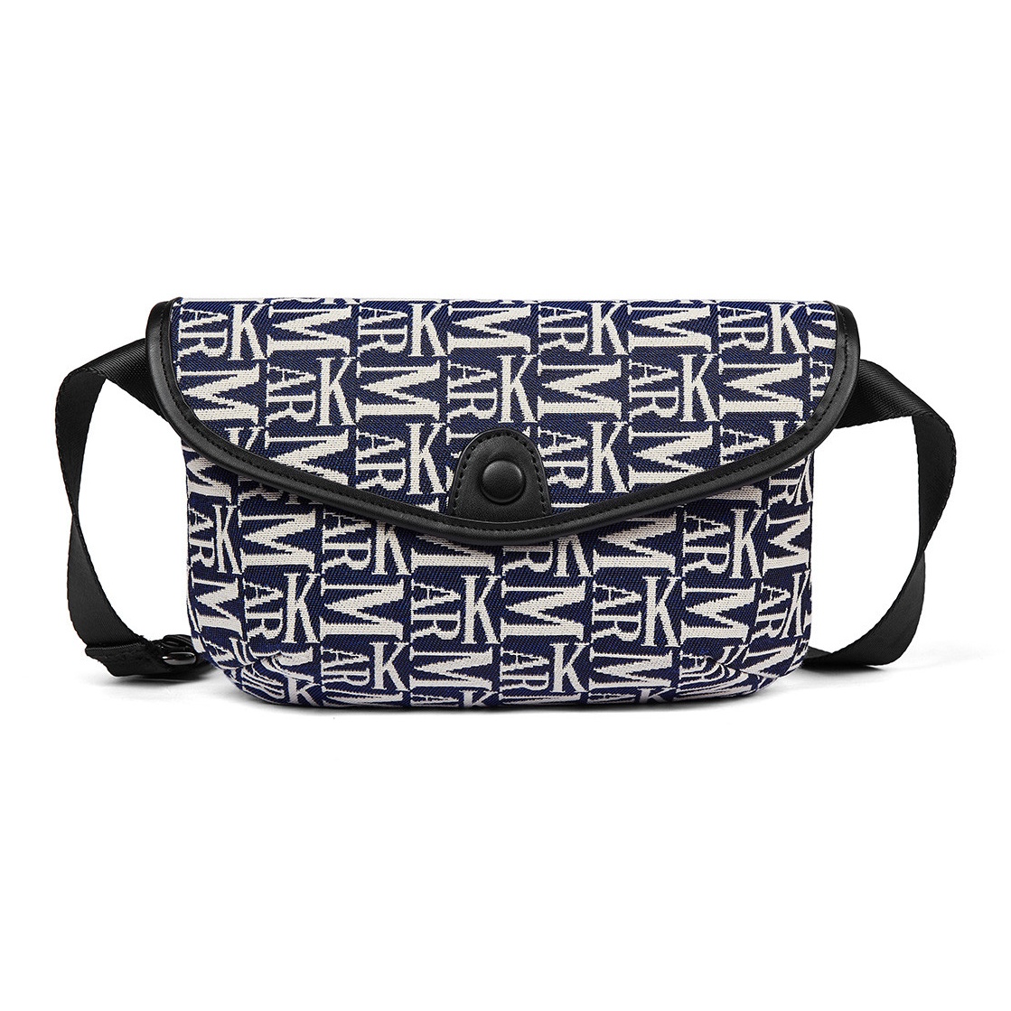 Сумка мужская FAIRWHALE 662228044090311 черная, экрю, коричневая