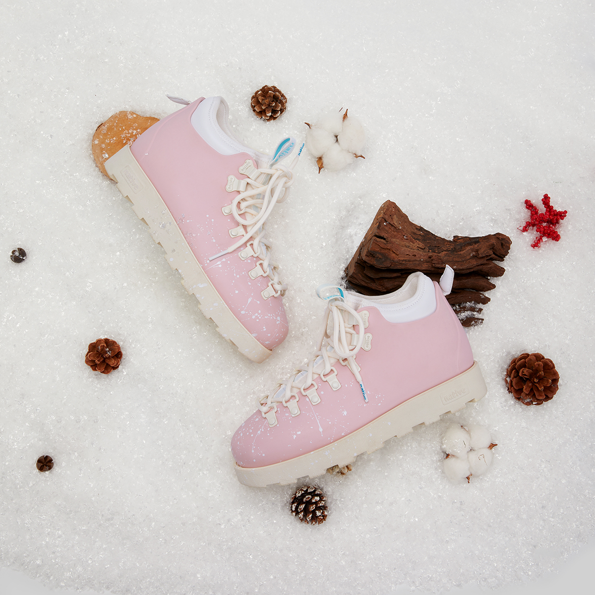 Ботинки женские Native Shoes Fitzsimmons Short розовые, 36 EU