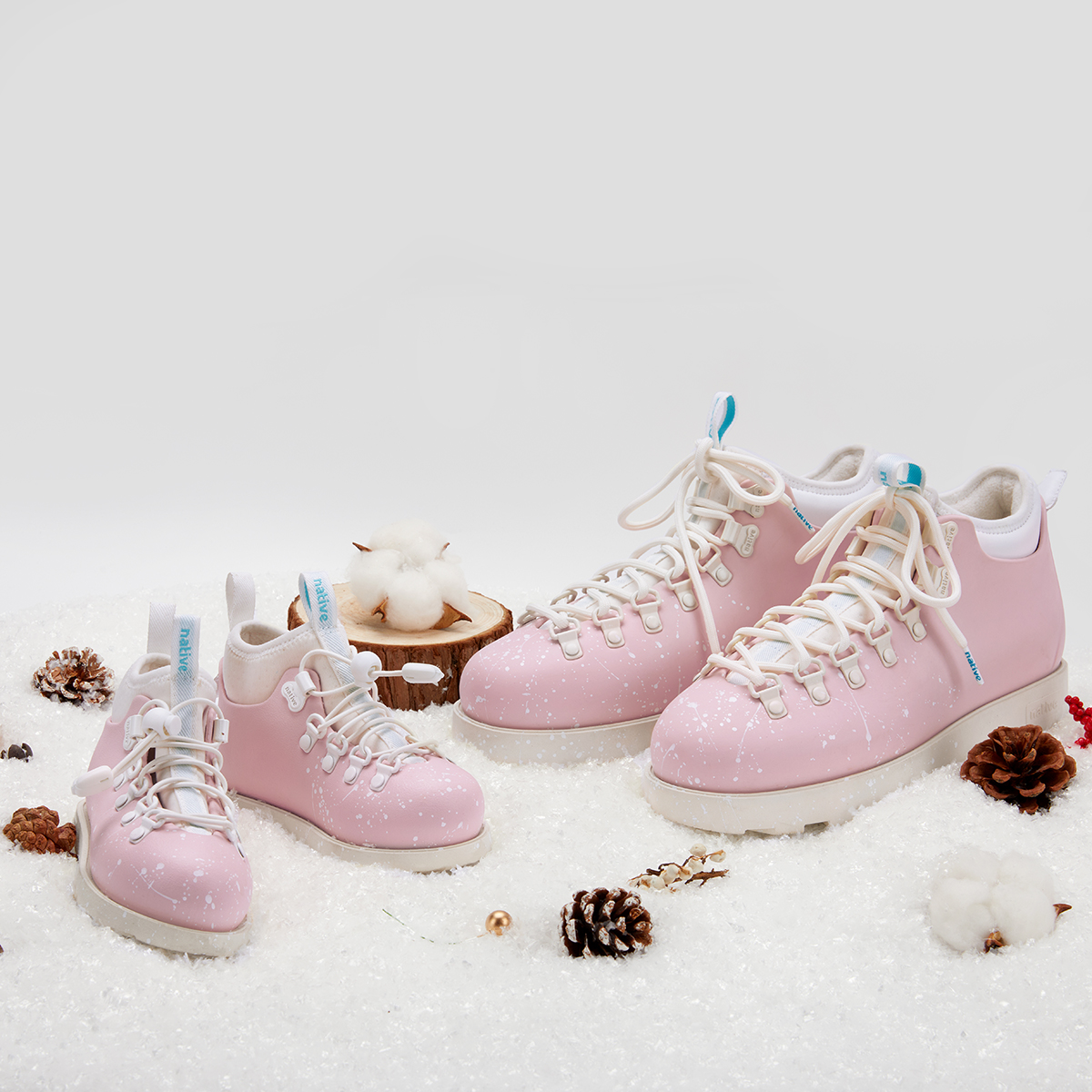 Ботинки женские Native Shoes Fitzsimmons Short розовые, 36 EU