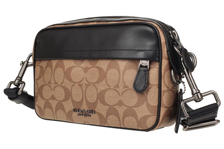 Сумка мужская COACH Graham черная, хаки, коричневая