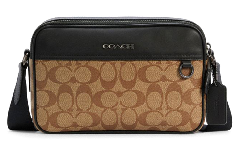 Сумка мужская COACH Graham черная, хаки, коричневая