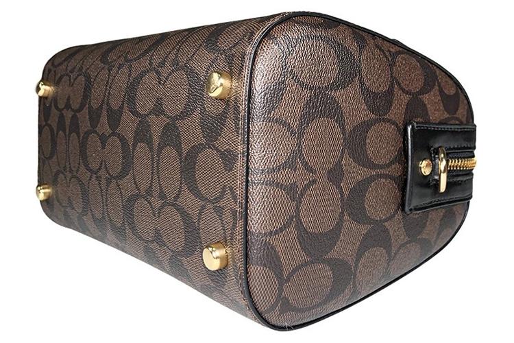 Сумка женская COACH Rowan Boston Bag темно-коричневая