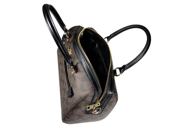 Сумка женская COACH Rowan Boston Bag темно-коричневая