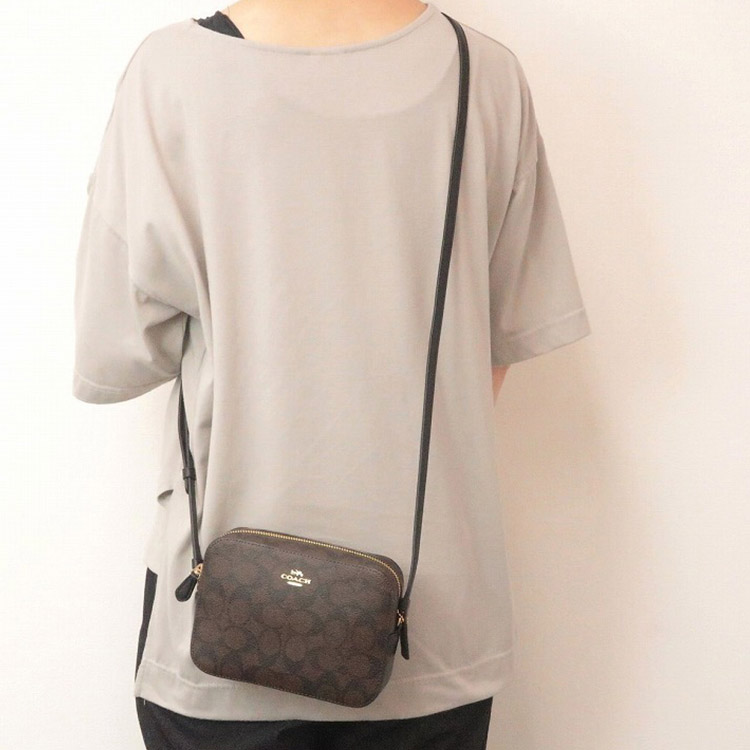 Сумка женская COACH Camera Bag 91677-IMAA8 темно-коричневая