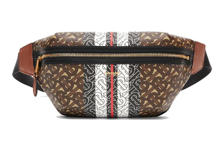 Поясная сумка мужская Burberry 8021483 коричневая среднего размера