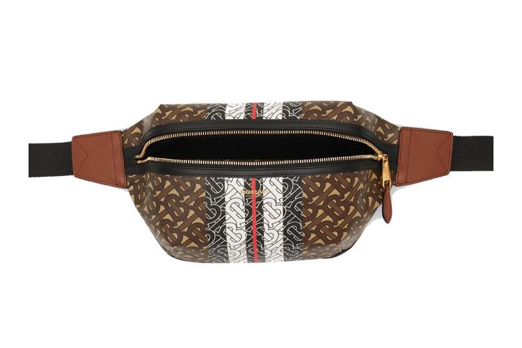 Поясная сумка мужская Burberry 8021483 коричневая среднего размера