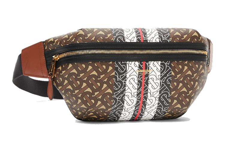 Поясная сумка мужская Burberry 8021483 коричневая среднего размера