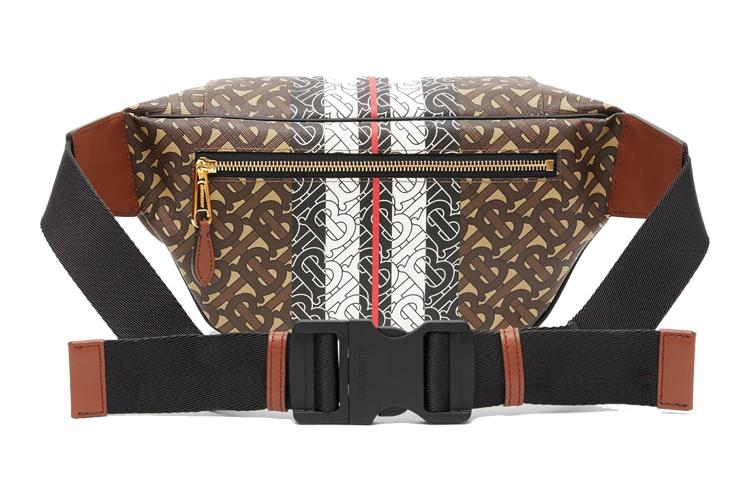 Поясная сумка мужская Burberry 8021483 коричневая среднего размера