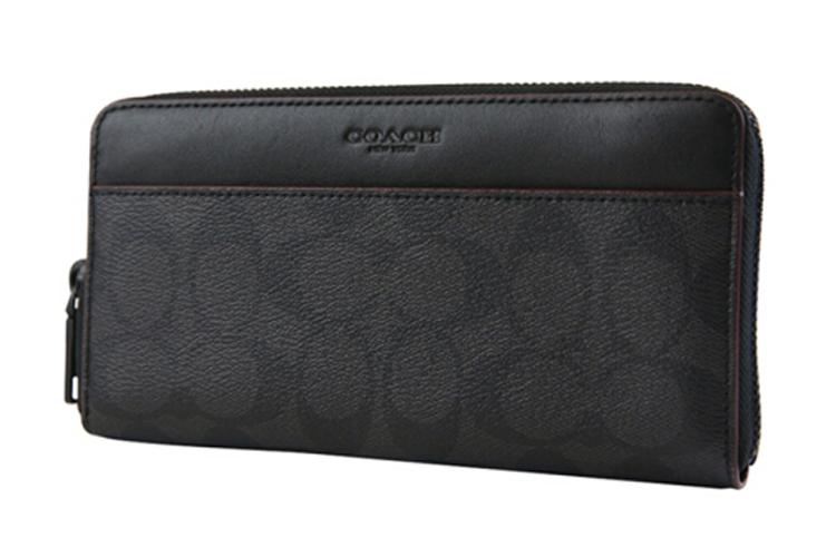 Сумка мужская COACH Accordion Wallet серый черный