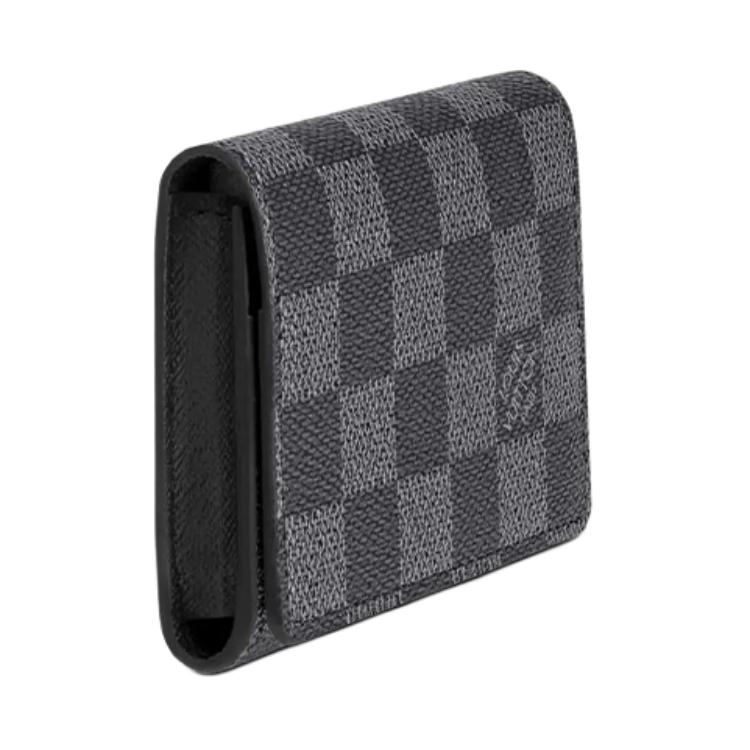 Визитница мужская LOUIS VUITTON Enveloppe Carte De Visite N63338, damier graphite