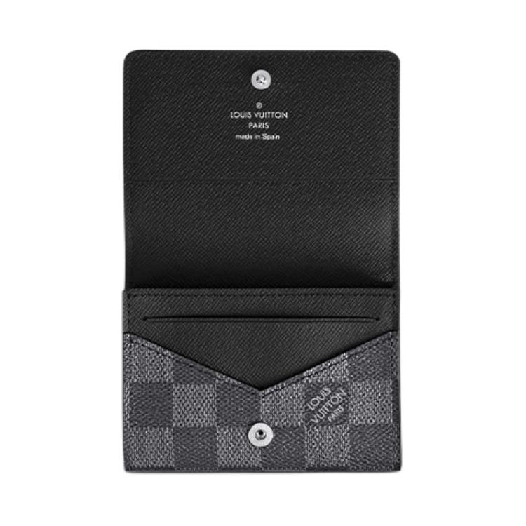 Визитница мужская LOUIS VUITTON Enveloppe Carte De Visite N63338, damier graphite