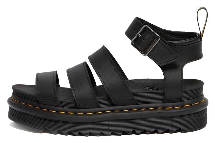 Сандалии женские Dr. Martens Blaire Hydro Leather Strap Sandal черные, 38 EU