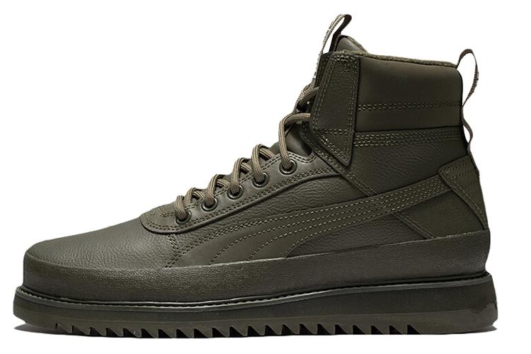 Спортивные кеды унисекс PUMA Desierto V2 Wtr Rubber High Top зеленые, 36 EU